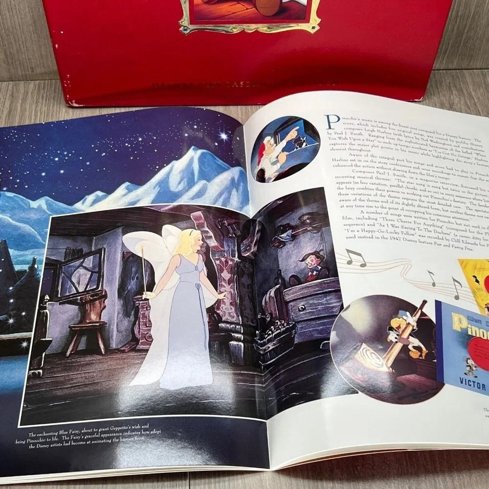 Walt Disney's Pinocchio Masterpiece Deluxe CAV LaserDisc Edition Complete Set - Picture 10 of 12